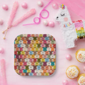 Assiettes En Carton Caricature de l'ours en peluche (Fête)