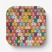 Assiettes En Carton Caricature de l'ours en peluche (Recto)