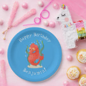 Assiettes En Carton Caricature d'hippocampe pygmée (Fête)