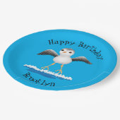 Assiettes En Carton Caricature en bécasseau mignon (Angle)