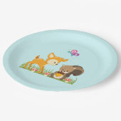 Assiettes En Carton Caricature en bois mignon (Angle)