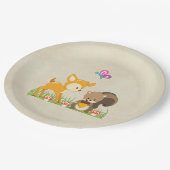 Assiettes En Carton Caricature en bois mignon (Angle)