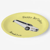 Assiettes En Carton Caricature limousine (Angle)