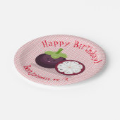 Assiettes En Carton Caricature mignonne mauve mangouste (Angle)