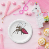 Assiettes En Carton Caricature moustique (Fête)