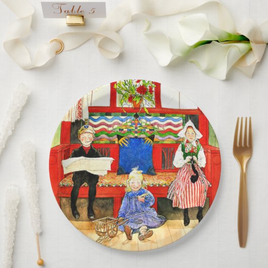 Assiettes En Carton Carl Larsson (Mariage)