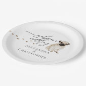 Assiettes En Carton Carlin Chien Bienvenue dans le jeu de mariages (Angle)