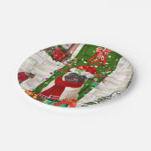 Assiettes En Carton Carlin Chien Noël (Angle)