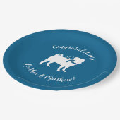 Assiettes En Carton Carlin Fête Blue Thème Célébration (Angle)