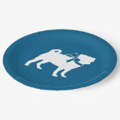 Assiettes En Carton Carlin Fête Blue Thème Célébration (Angle)