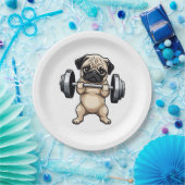 Assiettes En Carton Carlin fitness (Fête)