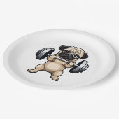 Assiettes En Carton Carlin fitness (Angle)