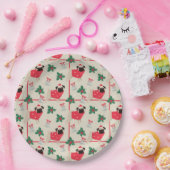 Assiettes En Carton Carlins de Noël amusants (Fête)