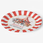 Assiettes En Carton Carnaval Cirque Spectacle & Animaux Fête d'Anniver (Angle)