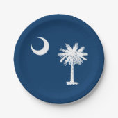 Assiettes En Carton Carolina Plaques Drapeau, fête, sport, Caroline du (Devant)