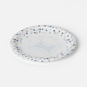 Assiettes En Carton Caroline Aquarelle Points Bounce House Papier Plaq (Angle)