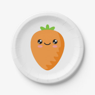 Assiettes En Carton Carotte