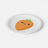 Assiettes En Carton Carotte (Angle)