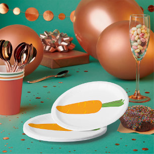 Assiettes En Carton Carotte simple