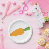 Assiettes En Carton Carotte unique (Fête)