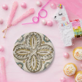 Assiettes En Carton Carré Batik III non inscrit (Fête)