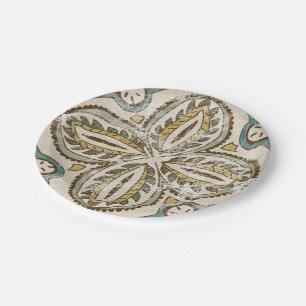 Assiettes En Carton Carré Batik III non inscrit