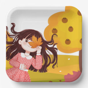 Assiettes En Carton Carré bon thanksgiving