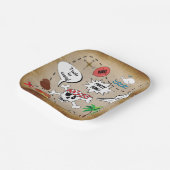 Assiettes En Carton Carré de la fête des Pirates (Angulaire)