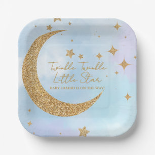 Assiettes En Carton Carré de plaque en papier Twinkle Twinkle Little S