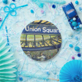 Assiettes En Carton Carré syndical (Fête)