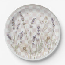"Carreaux Lavande & Pissenlit" Violet