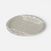 Assiettes En Carton Carrelage de Talavera beige Fête de mariage espagn (Angle)