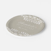 Assiettes En Carton Carrelage Talavera beige Espagne Fiesta Baptême (Angle)