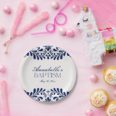 Assiettes En Carton Carrelage Talavera bleu Espagne Fiesta Baptême (Fête)