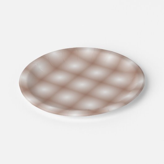 Assiettes En Carton Carrés géométriques avec Mocha Mousse Gradient Bla (Angle)