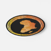 Assiettes En Carton Carte Afrique (Angle)