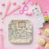 Assiettes En Carton Carte antique des Grands Lacs (Fête)