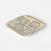 Assiettes En Carton Carte antique des Grands Lacs (Angulaire)