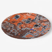 Assiettes En Carton Carte circuit imprimé circuit orange PCB (Angle)