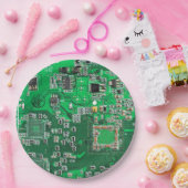 Assiettes En Carton Carte circuit imprimé circuit vert PCB (Fête)