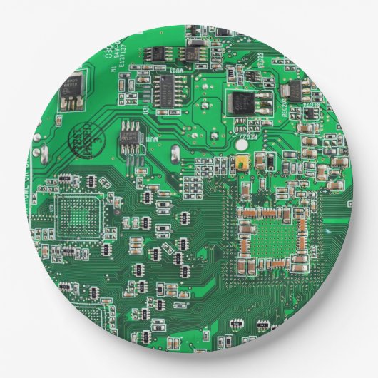 Assiettes En Carton Carte circuit imprimé circuit vert PCB (Devant)