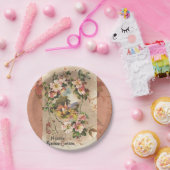 Assiettes En Carton Carte d'anniversaire vintage (Fête)