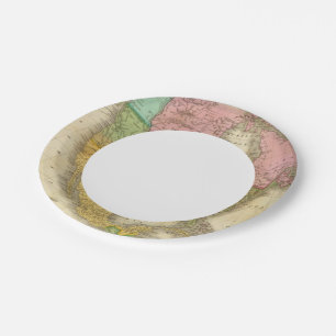 Assiettes En Carton Carte de l'Amérique du Nord 3