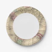 Assiettes En Carton Carte de l'Amérique du Sud par Mitchell (Devant)