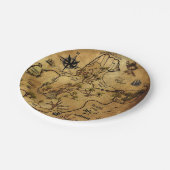 Assiettes En Carton Carte de trésor de pirate (Angle)