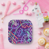 Assiettes En Carton Carte des étoiles (Fête)