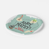 Assiettes En Carton Carte des trésors de pirates Anniversaire (Angle)