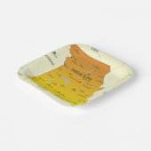 Assiettes En Carton Carte Du Missouri (Angulaire)