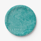 Assiettes En Carton Carte graphique de New York (Devant)