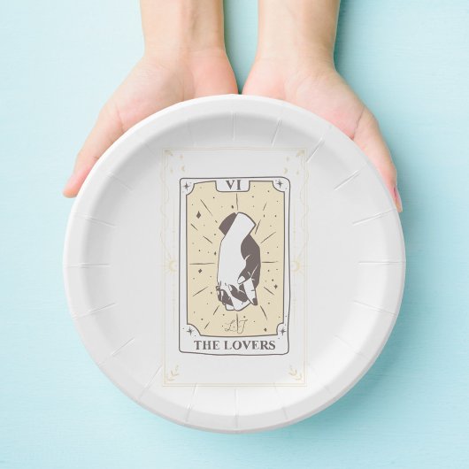 Assiettes En Carton Cartes Tarot | FÊTE DES MARIÉES | MARIAGE | Neutre